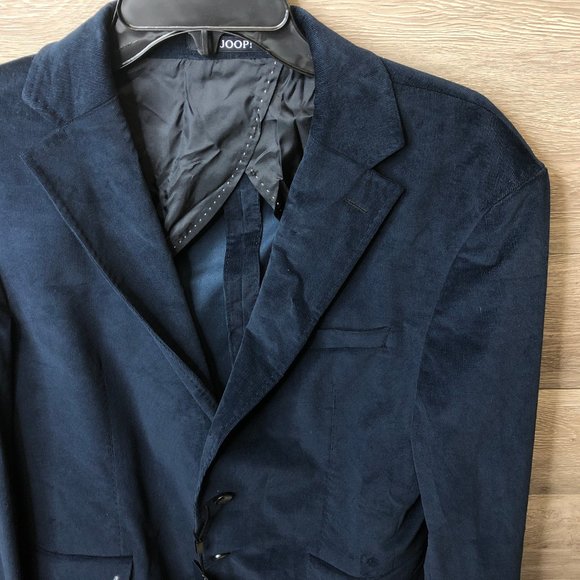 Joop! Mens Size 50 Navy Corduroy Blazer New - Picture 2 of 6